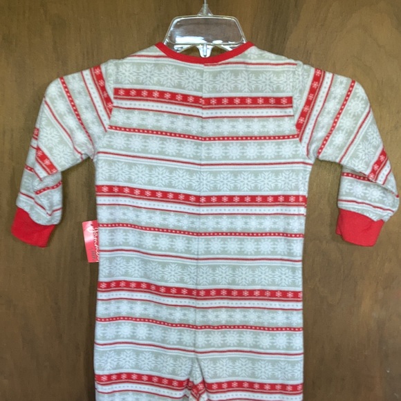 Unisex Snowflake fairisle footless fleece onesie PJ 4T - Picture 16 of 16
